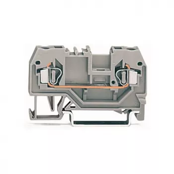 WAGO 280-901 Durchgangsklemme, 2-Leiter, 2,5 mm², CAGE CLAMP, grau