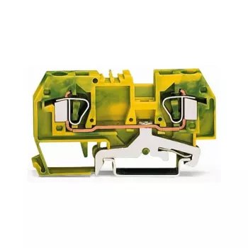 WAGO Erdungsklemme Grün-Gelb 0,2-6 mm² 282-907