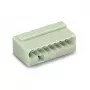 WAGO 243-308 SMD-Klemmenblock, 8-polig, 2,5 mm Rastermaß, Push-in CAGE CLAMP, 100 V, 6 A, Weiß