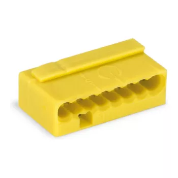 WAGO 243-508 PUSH WIRE® Verbinder 8-Leiter Gelb 6A 100V