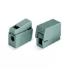 WAGO 224-101 1-Leiter 2-fach Push-in CAGE CLAMP Klemme, 400 V, 24 A, 0,5-2,5 mm², transparent/grau