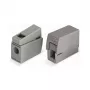 WAGO 224-101 1-Leiter 2-fach Push-in CAGE CLAMP Klemme, 400 V, 24 A, 0,5-2,5 mm², transparent/grau