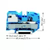WAGO 2016-7114 2-Leiter-Durchgangsklemme, 2,5 mm², 250 V, grau