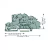 WAGO 2003-7642 - 5,2 mm - 96 mm - 42,3 mm - 400 V