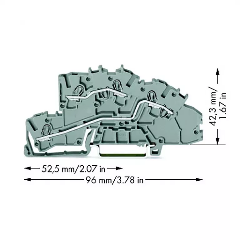 WAGO 2003-7642 - 5,2 mm - 96 mm - 42,3 mm - 400 V