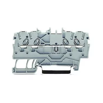 WAGO Durchgangsklemme 4 mm², grau, 32 A, 800 V, CAGE CLAMP®