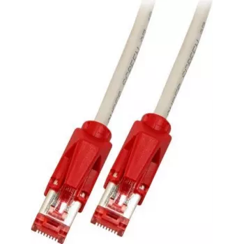 EFB-Elektronik RJ45 Patchkabel Cat.6 S/FTP LSZH Draka UC900 TM21 Rot Crossover Grau 10m