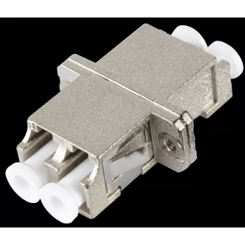 EFB Elektronik ECOFIBER LC Duplex Single-Mode Fiber Optic Coupler, Metal Housing, Ceramic Sleeve, Blue