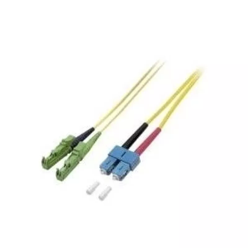 EFB Elektronik Glasfaser-Patchkabel E2000/APC auf SC Singlemode OS2 9/125µm 15m Gelb