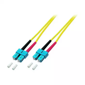 EFB Elektronik ECOFIBER Duplex Jumper SC-SC 9/125µm OS2 LSZH Gelb 3,0mm 15m