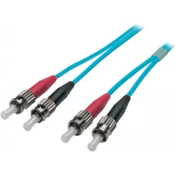 EFB-Elektronik ECOFIBER Duplex Jumper ST-ST 50/125µm OM3 LSZH Aqua 3.0mm 5m