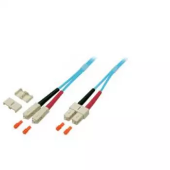 EFB Elektronik O7413.10 Duplex Jumper SC-SC 50/125 µm, 10 m, OM3, Türkis