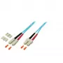 EFB Elektronik O7413.10 Duplex Jumper SC-SC 50/125 µm, 10 m, OM3, Türkis