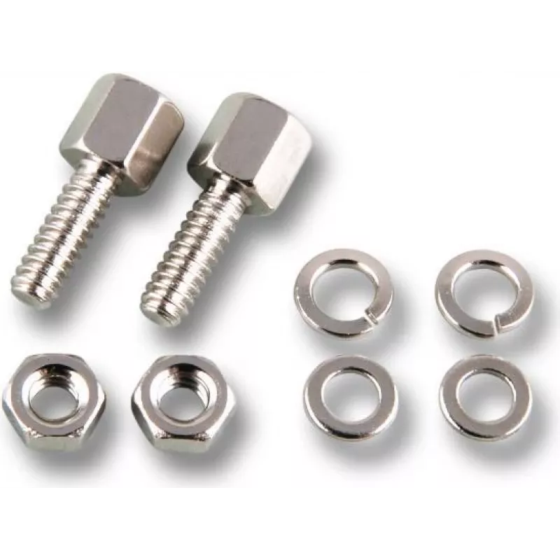 EFB Elektronik ESV Gewindebolzen-Set UNC 4-40 mit vernickelter Mutter, Silber