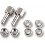 EFB Elektronik ESV Gewindebolzen-Set UNC 4-40 mit vernickelter Mutter, Silber