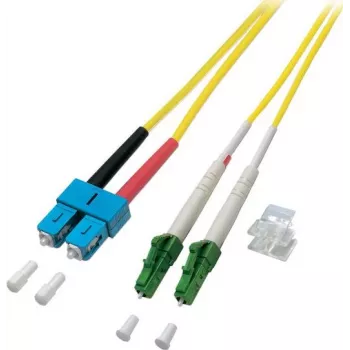 EFB-Elektronik Duplex Jumper LC/APC-SC 9/125µ, OS2, LSZH, Gelb, 2,0mm, 3m
