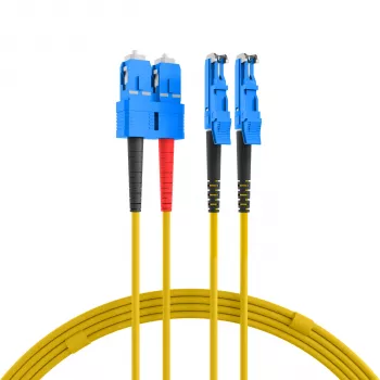 EFB Elektronik Glasfaser-Netzwerkkabel E2000 (M) auf SC Singlemode (M)