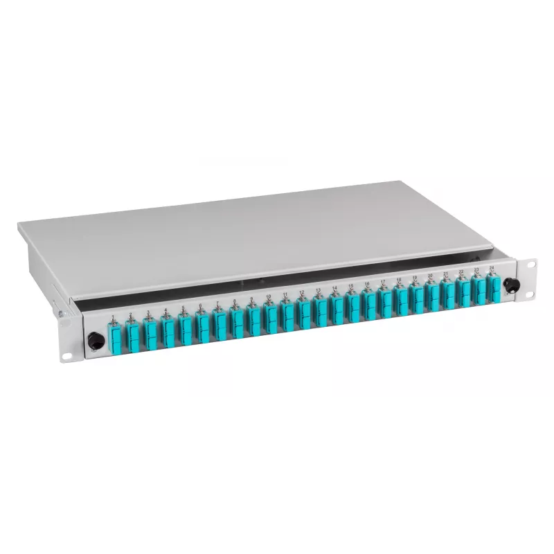 EFB Electronics Spleißbox SC 50/125µm OM4 ausziehbar 12 Pigtails / 6 Kupplungen