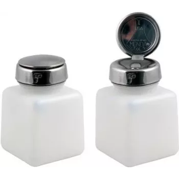 EFB Electronics Alkoholspender Behälter PE mit Tupferbefeuchter, leer, 200 ml, weiß/transluzent