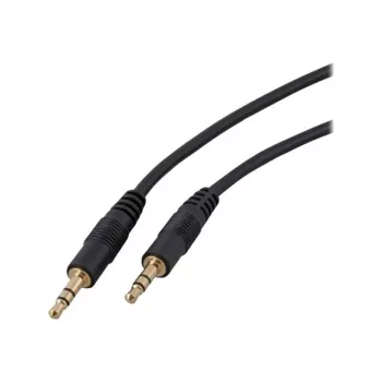 EFB Electronics Audiokabel - 3,5mm Stereo-Klinke Stecker auf 3,5mm Stereo-Klinke Stecker - 1,5m - Schwarz