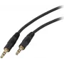 EFB-Elektronik Audio-Verbindungskabel, 3,5 mm Klinkenstecker, 5 Meter, Schwarz