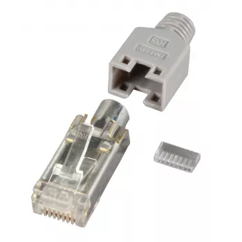HIROSE RJ45 Stecker STP TM11 Grau 100 Stück Cat. 5e - H7540.12-100