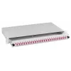 EFB Spleißbox LC 9/125µm OS2 Schublade 1U 48 Pigtails Vorterminiert 24 Duplex-Koppler