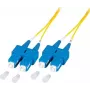 EFB Elektronik O2513.5-1.2 Glasfaser-Patchkabel 5 m SC Duplex OS2 Gelb