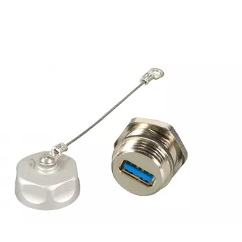EFB Elektronik USB 3.0 IP67 Durchgangskupplung Typ A Buchse / Typ A Buchse