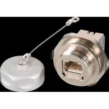 EFB Elektronik IP67 Einbaudose M25 RJ45 Cat.6A E-20070 für Cat.5/6/7 Kabel