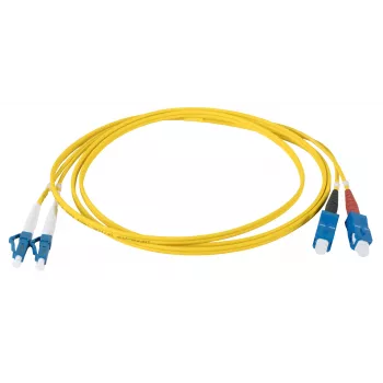 EFB Elektronik IPL-DR-LCUSCU-2-0200 Glasfaser-Patchkabel OS2 2m LC-SC Duplex LSZH Gelb