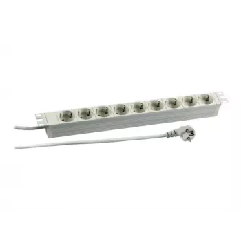 EFB Elektronik Koop PROFIversal Power Strip (rackmontierbar) - AC 250 V - Eingang: CEE 7/7 - Ausgang: 9 x CEE 7/3