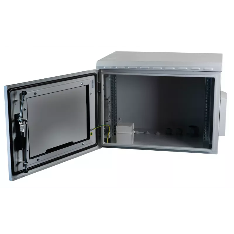 EFB Elektronik 19 inch Wandgehäuse IP55 9U Glastür Tiefe 600 mm RAL7035