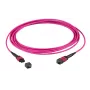 EFB Elektronik MTP Female auf MTP Female 12-Faser OM4 Patchkabel, LSZH, Erikaviolett, Typ A, 5m