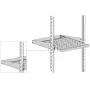EFB Elektronik 19 inch 2U Schiebeauszug, 455 mm Tiefe, Frontmontage, 20 kg Tragfähigkeit, RAL 7035 Lichtgrau