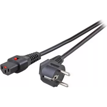 EFB Elektronik Power Cord CEE7/7 Angled 90° - C13 180° IEC Lock Black 5.0 m