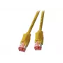 EFB Elektronik RJ45 Patchkabel Cat.6A S/FTP LSZH Draka UC900 TM21 Gelb 0,25m