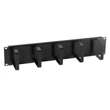 EFB Elektronik 699998NTS Kabelmanagement-Panel - 19 inch 1U Stahl Schwarz