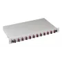 EFB Elektronik Spleißbox SC 50/125 µm OM4 ausziehbar, 24 Pigtails Offset / 12 Kupplungen