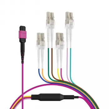 EFB ELEKTRONIK MPO-PLUS(F)-LC Trunk Cable OM4 8 Fasern Typ B LSZH Erikaviolett 3m