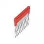 Weidmüller ZQV 1.5N/10 RD Querverbinder, 10-polig, 1,5 mm², rot, Wemid, 20 Stück