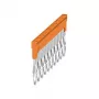 Weidmüller ZQV 2.5N/10 Querverbinder, 10-polig, 2,5 mm², orange, Wemid, V0, 48,7 mm, 20 Stück