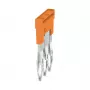 Weidmüller ZQV 2.5N 3 Querverbinder, A-Serie, 2,5 mm², 3-polig, orange