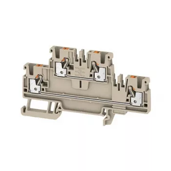 Weidmüller Durchgangsklemme A2T 2.5, 2,5 mm², Beige, PUSH IN