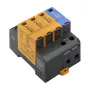 Weidmüller VPU AC II 3+1 300/50 Überspannungsschutzgerät Typ 2, 3-Phasen + Neutralleiter, 300 V AC, 20 kA/40 kA, DIN-Schiene