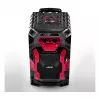 Leicke DJ ROXX TROLLEY PRO Tragbares PA-Lautsprechersystem mit Bluetooth, 100W RMS, 10 inch Woofer, LED-Lichtern, Trolley, Mikrofon, Fernbedienung