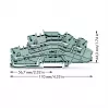 WAGO 2003-6642 Durchgangsklemme, TOPJOB® S, 2-Leiter, 4 mm², grau, 800 V, 24 A