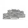 WAGO 2003-6642 Durchgangsklemme, TOPJOB® S, 2-Leiter, 4 mm², grau, 800 V, 24 A