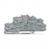 WAGO TOPJOB S N-Trennklemme mit PE, 3-Leiter, Push-in CAGE CLAMP, grau, 2003-6644