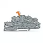WAGO TOPJOB S N-Trennklemme mit PE, 3-Leiter, Push-in CAGE CLAMP, grau, 2003-6644